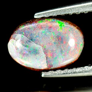 0.92 Ct. Attractive Natural Gemstone Multi Color Doublet Opal From Australia