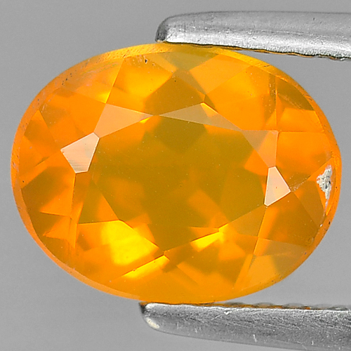 1.58 Ct. Oval Natural Orange Fire Opal Unheated Mexico