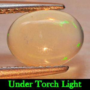 0.65 Ct. Oval Cabochon Natural Gem Multi-Color Play Of Colour Opal