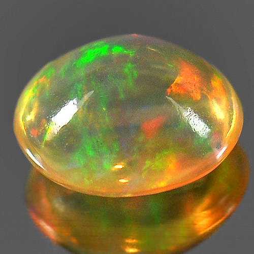 0.65 Ct. Nice Natural Gem Play Of Colour Multi Color Opal Oval Cabochon