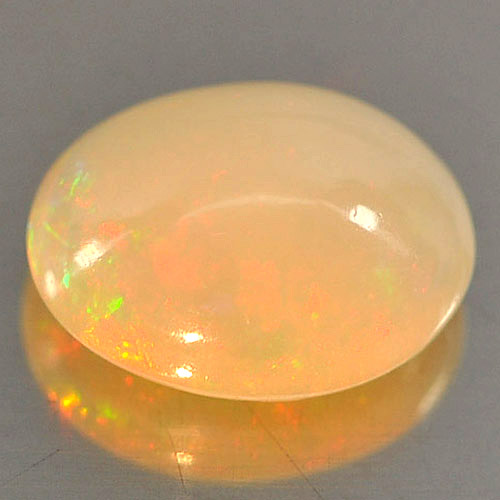 0.65 Ct. Nice Oval Cab Natural Gem Play Of Colour Multi Color Opal