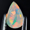 Multi Color Opal 0.60 Ct. Pear Shape 7.8 x 5 Mm. Natural Gem Unheated Ethiopia