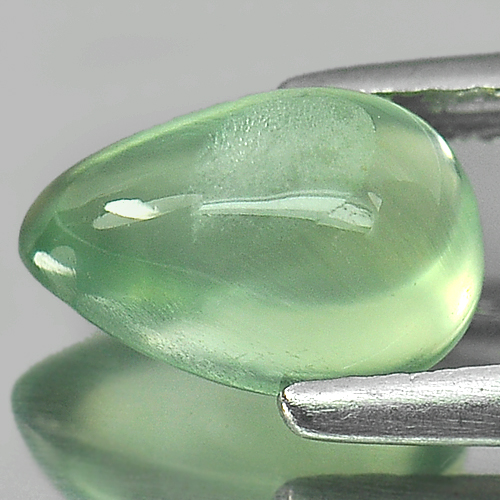 1.76 Ct. Natural Gemstone Pear Cabochon Green Prehnite