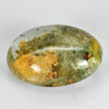 29.05 Ct. Beautiful Natural White Brown Rutile Quartz Oval Cabochon Unheated