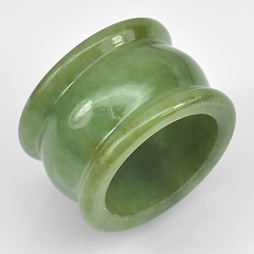 Natural Gemstone Green Jade Ring Size 9 Unheated 58.99 Ct.
