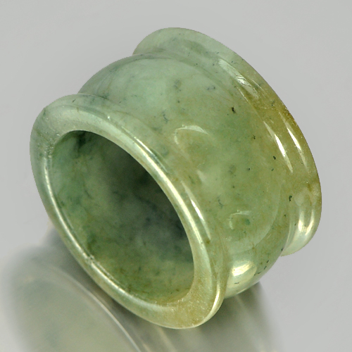 Natural Gemstone Green Jade Ring Size 9.5 Unheated 51.87 Ct.