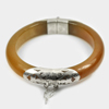 287.59 Ct. Size80x62x13mm.Natural Gemstone Brown Honey Jade Bangle with Silver 287.59 Ct. Size80x62x13mm.Natural Gemstone Brown Honey Jade Bangle with Silver