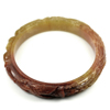 222.81 Ct. Natural Gem Honey Brown Jade Bangle Dragon Carving Size 80x65x13mm. 222.81 Ct. Natural Gem Honey Brown Jade Bangle Dragon Carving Size 80x65x13mm.