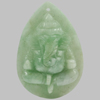 Unheated 82.20 Ct. Natural Gemstone Green Jade Carving Ganesha Pendant Unheated 82.20 Ct. Natural Gemstone Green Jade Carving Ganesha Pendant