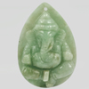 Unheated 78.91 Ct. Natural Gemstone Green Jade Carving Ganesha Pendant Unheated 78.91 Ct. Natural Gemstone Green Jade Carving Ganesha Pendant