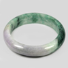 Unheated 389 Ct. Natural Gemstone Multi-Color Jade Bangle Size80x63x15Mm. Unheated 389 Ct. Natural Gemstone Multi-Color Jade Bangle Size80x63x15Mm.
