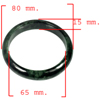 296.73 Ct. Natural Gemstone Green Black Jade Bangle Size 80 x 65 x 15 Mm. 296.73 Ct. Natural Gemstone Green Black Jade Bangle Size 80 x 65 x 15 Mm.