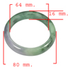Unheated 410.74 Ct. Natural Gemstone Multi-Color Jade Bangle Size 80x64x16 Mm. Unheated 410.74 Ct. Natural Gemstone Multi-Color Jade Bangle Size 80x64x16 Mm.