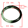 Unheated 308.90 Ct. Natural Gemstone Green Black Jade Bangle Size 80x64x13 Mm. Unheated 308.90 Ct. Natural Gemstone Green Black Jade Bangle Size 80x64x13 Mm.