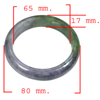 Unheated 430.93 Ct. Natural Gemstone Multi-Color Jade Bangle Size 80x65x17Mm. Unheated 430.93 Ct. Natural Gemstone Multi-Color Jade Bangle Size 80x65x17Mm.