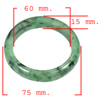 Unheated 343.95 Ct. Natural Gemstone Green Color Jade Bangle Size 75x60x15Mm. Unheated 343.95 Ct. Natural Gemstone Green Color Jade Bangle Size 75x60x15Mm.