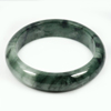 Unheated 353.06 Ct. Natural Gemstone Green Black Jade Bangle Size 78x60x15 Mm. Unheated 353.06 Ct. Natural Gemstone Green Black Jade Bangle Size 78x60x15 Mm.