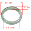 Unheated 405.56 Ct. Natural Gemstone Multi-Color Jade Bangle Size 80x63x15Mm. Unheated 405.56 Ct. Natural Gemstone Multi-Color Jade Bangle Size 80x63x15Mm.