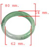 349.87 Ct. Natural Gemstone Green White Jade Bangle Size 80 x 62 x 14 Mm. 349.87 Ct. Natural Gemstone Green White Jade Bangle Size 80 x 62 x 14 Mm.