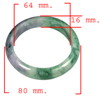 Unheated 400.45 Ct. Natural Gemstone Multi-Color Jade Bangle Size 80x64x16 Mm. Unheated 400.45 Ct. Natural Gemstone Multi-Color Jade Bangle Size 80x64x16 Mm.