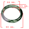 Unheated 378.96 Ct. Natural Gemstone Multi-Color Jade Bangle Size 80x64x15 Mm. Unheated 378.96 Ct. Natural Gemstone Multi-Color Jade Bangle Size 80x64x15 Mm.