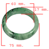 Unheated 382.29 Ct. Natural Gemstone Green Jade Bangle Size 75 x 60 x 17 Mm. Unheated 382.29 Ct. Natural Gemstone Green Jade Bangle Size 75 x 60 x 17 Mm.