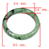 Unheated 367.33 Ct. Natural Gemstone Green Color Jade Bangle Size 80x64x14 Mm. Unheated 367.33 Ct. Natural Gemstone Green Color Jade Bangle Size 80x64x14 Mm.