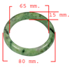 404.19 Ct. Natural Gemstone Green Color Jade Bangle Size 80 x 65 x 15 Mm. 404.19 Ct. Natural Gemstone Green Color Jade Bangle Size 80 x 65 x 15 Mm.