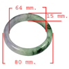 406.72 Ct. Natural Gemstone Multi-Color Jade Bangle Size 80 x 64 x 15 Mm. 406.72 Ct. Natural Gemstone Multi-Color Jade Bangle Size 80 x 64 x 15 Mm.