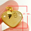 32.64 Ct. Natural Gemstone Multi-Color Jade Heart Nickel Pendant 25x21Mm. 32.64 Ct. Natural Gemstone Multi-Color Jade Heart Nickel Pendant 25x21Mm.