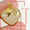 27.66 Ct. Natural Gemstone Multi-Color Jade Heart Nickel Pendant 25x20Mm. 27.66 Ct. Natural Gemstone Multi-Color Jade Heart Nickel Pendant 25x20Mm.