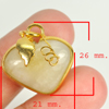 28.56 Ct. Natural Gemstone Multi-Color Jade Heart Nickel Pendant 26x21Mm. 28.56 Ct. Natural Gemstone Multi-Color Jade Heart Nickel Pendant 26x21Mm.