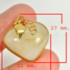 43.00 Ct. Natural Gemstone Multi-Color Jade Heart Nickel Pendant 27x22Mm. 43.00 Ct. Natural Gemstone Multi-Color Jade Heart Nickel Pendant 27x22Mm.