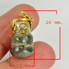 23.05 Ct. Natural Gemstone Green Color Jade Calabash Nickel Pendant 26x12Mm. 23.05 Ct. Natural Gemstone Green Color Jade Calabash Nickel Pendant 26x12Mm.