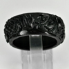 Unheated 28.62 Ct. Natural Gemstone Black Jade Dargon Carving Ring Size10 Unheated 28.62 Ct. Natural Gemstone Black Jade Dargon Carving Ring Size10