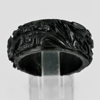 Unheated 26.27 Ct. Natural Gemstone Black Jade Dargon Carving Ring Size10 Unheated 26.27 Ct. Natural Gemstone Black Jade Dargon Carving Ring Size10