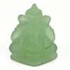 10.61 Ct. Natural Gemstone Green Color Jade Ganesha Carving 18.8x14.8Mm. 10.61 Ct. Natural Gemstone Green Color Jade Ganesha Carving 18.8x14.8Mm.