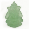 6.11 Ct. Natural Gemstone Green Color Jade Ganesha Carving 18.7x12Mm. 6.11 Ct. Natural Gemstone Green Color Jade Ganesha Carving 18.7x12Mm.