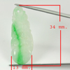 9.62 Ct. Natural Gem Green White Jade Leaf Fruit Carving Drilled Pendant 9.62 Ct. Natural Gem Green White Jade Leaf Fruit Carving Drilled Pendant