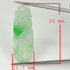 10.97 Ct. Natural Gemstone Green White Jade Leaf Fruit Carving Drilled Pendant 10.97 Ct. Natural Gemstone Green White Jade Leaf Fruit Carving Drilled Pendant
