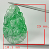 10.94 Ct. Natural Gem Green White Jade Flower Carving Drilled Pendant 22x13.6Mm. 10.94 Ct. Natural Gem Green White Jade Flower Carving Drilled Pendant 22x13.6Mm.