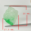 5.79 Ct. Natural Gem Green White Jade Leaf Flower Carving Drilled Pendant 5.79 Ct. Natural Gem Green White Jade Leaf Flower Carving Drilled Pendant