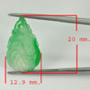 4.19 Ct. Natural Gemstone Green White Jade Leaf Flower Carving Drilled Pendant 4.19 Ct. Natural Gemstone Green White Jade Leaf Flower Carving Drilled Pendant