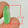 3.45 Ct. Natural Gem Green Jade Leaf Flower Carving Drilled Pendant 20 x 8.1Mm. 3.45 Ct. Natural Gem Green Jade Leaf Flower Carving Drilled Pendant 20 x 8.1Mm.