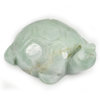 Unheated 256.33 Ct. Natural Gemstone Green White Jade Turtle Carving 47x35Mm. Unheated 256.33 Ct. Natural Gemstone Green White Jade Turtle Carving 47x35Mm.