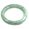Green Jade Bangle Unheated Natural Gemstone 425 Ct. Size 88 x 67 x 13 Mm. Green Jade Bangle Unheated Natural Gemstone 425 Ct. Size 88 x 67 x 13 Mm.