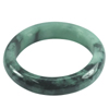 Green Black Jade Bangle Unheated Natural Gemstone 450 Ct. Size 85 x 64 x 16 Mm. Green Black Jade Bangle Unheated Natural Gemstone 450 Ct. Size 85 x 64 x 16 Mm.
