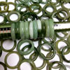 Wholesale Size 6 Green Jade Ring 10 Pcs. weight average 165 Ct. Natural