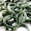 Wholesale Green Jade Ring 10 Pcs. weight average 163 Ct. Size 7 Natural Unheated