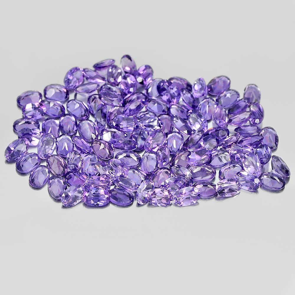 1 Pc. / $ 4.00 Oval Shape Natural Gemstones Purple Amethyst Unheated From Brazil